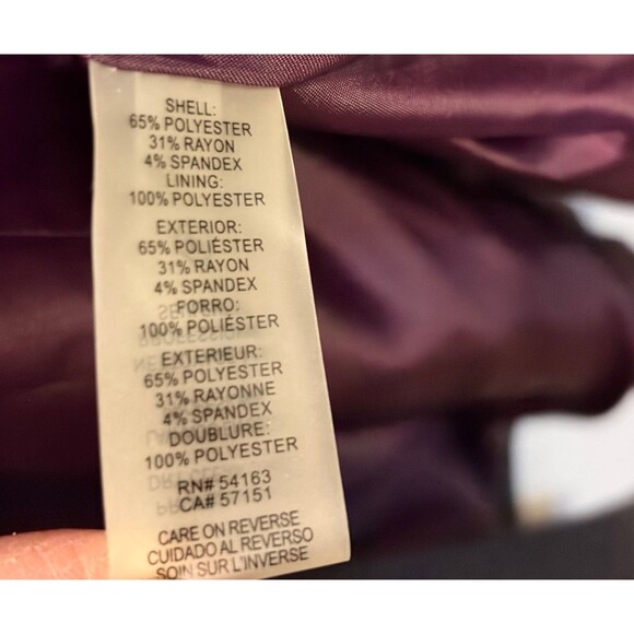 Calvin Klein Women's Long Blazer Over Coat Size 12 Colorblocked Open-Front NWT - Picture 3 of 10